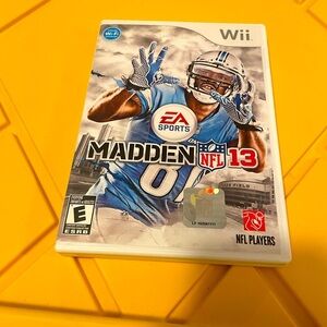 Nintendo Wii Madden ‘08 And ‘13 Video Games With Both manuals!